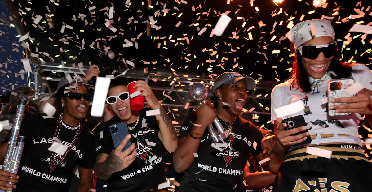 Las Vegas Aces celebrate first WNBA championship in franchise history